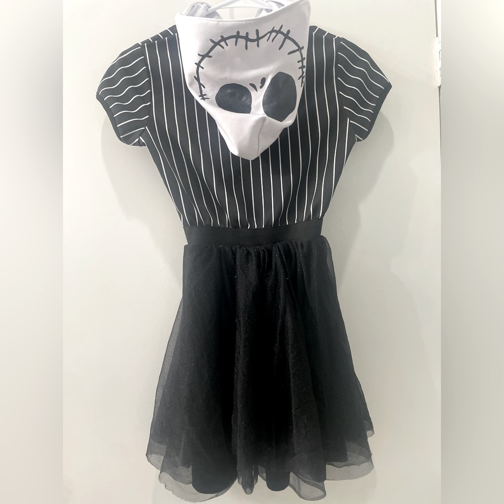 Nightmare Before Christmas Girls Jack Hooded Dress L 10/12